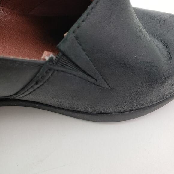 Dansko Shanda Womens Size EU 38 US 7.5-8 Black Leather Slip On Wedge Loafer Shoe - Picture 9 of 11